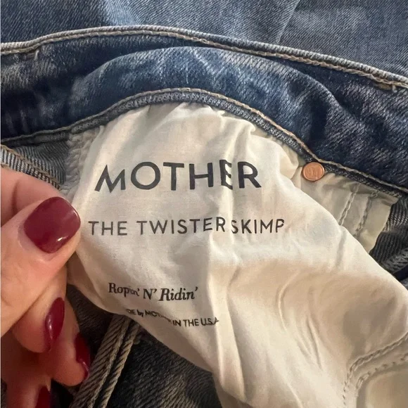 MOTHER The Twister Skimp in Ropin n Ridin size 28 - Picture 8 of 9